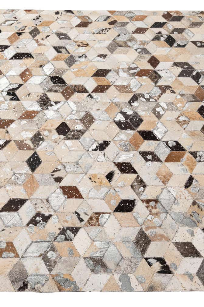 5' 1 x 7' 10 Cowhide - Patchwork Rug