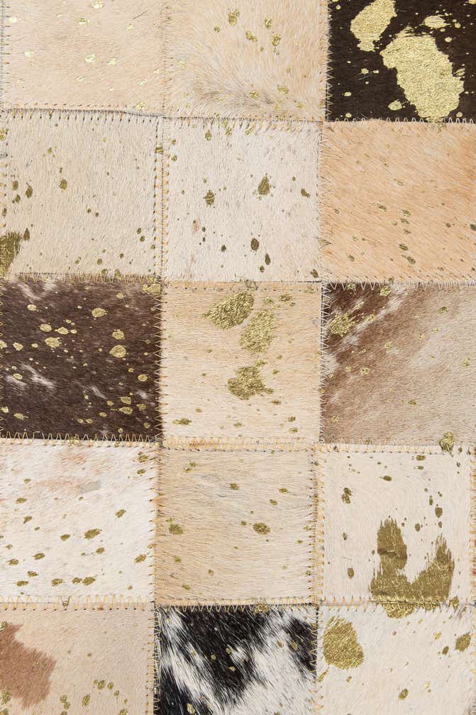 5' 3 x 8' Cowhide - Patchwork Rug