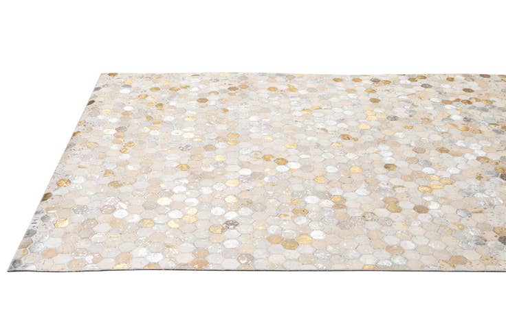 Detail image of 5' 2 x 8' 1 Cowhide - Patchwork Rug