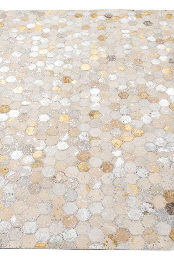 5' 2 x 8' 1 Cowhide - Patchwork Rug