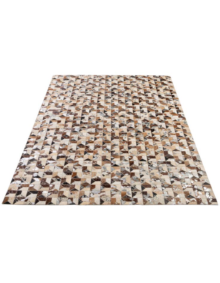Detail image of 5' 1 x 8' Cowhide - Patchwork Rug
