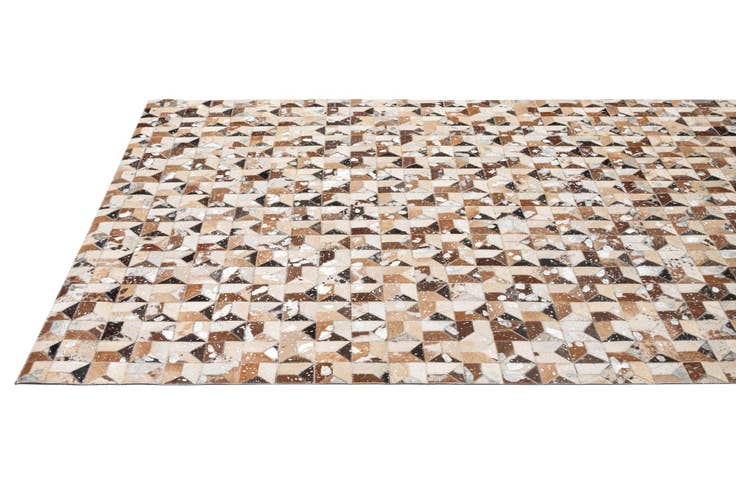 Detail image of 5' 1 x 8' Cowhide - Patchwork Rug
