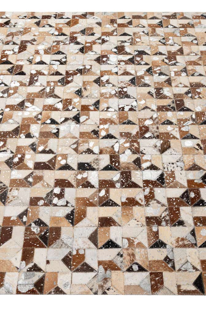 5' 1 x 8' Cowhide - Patchwork Rug