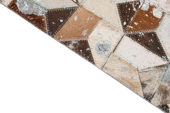 5' 1 x 8' Cowhide - Patchwork Rug