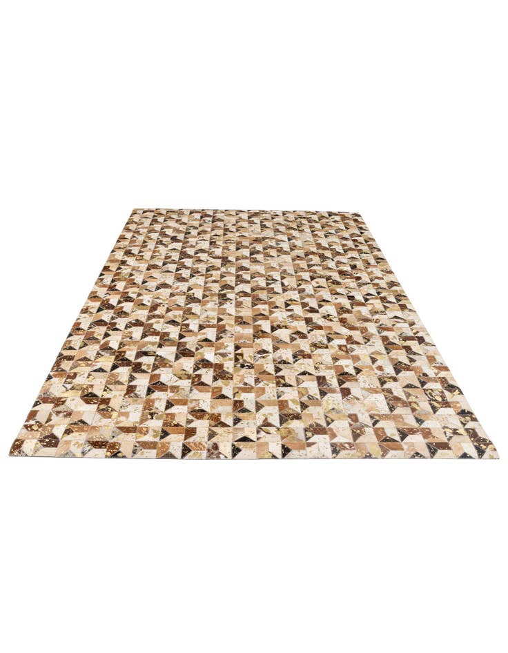 Detail image of 5' 2 x 8' Cowhide - Patchwork Rug