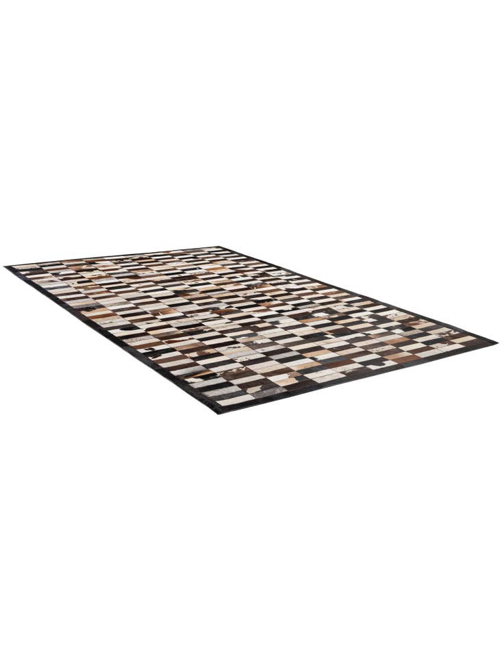 Detail image of 5' 3 x 8' 1 Cowhide - Patchwork Rug
