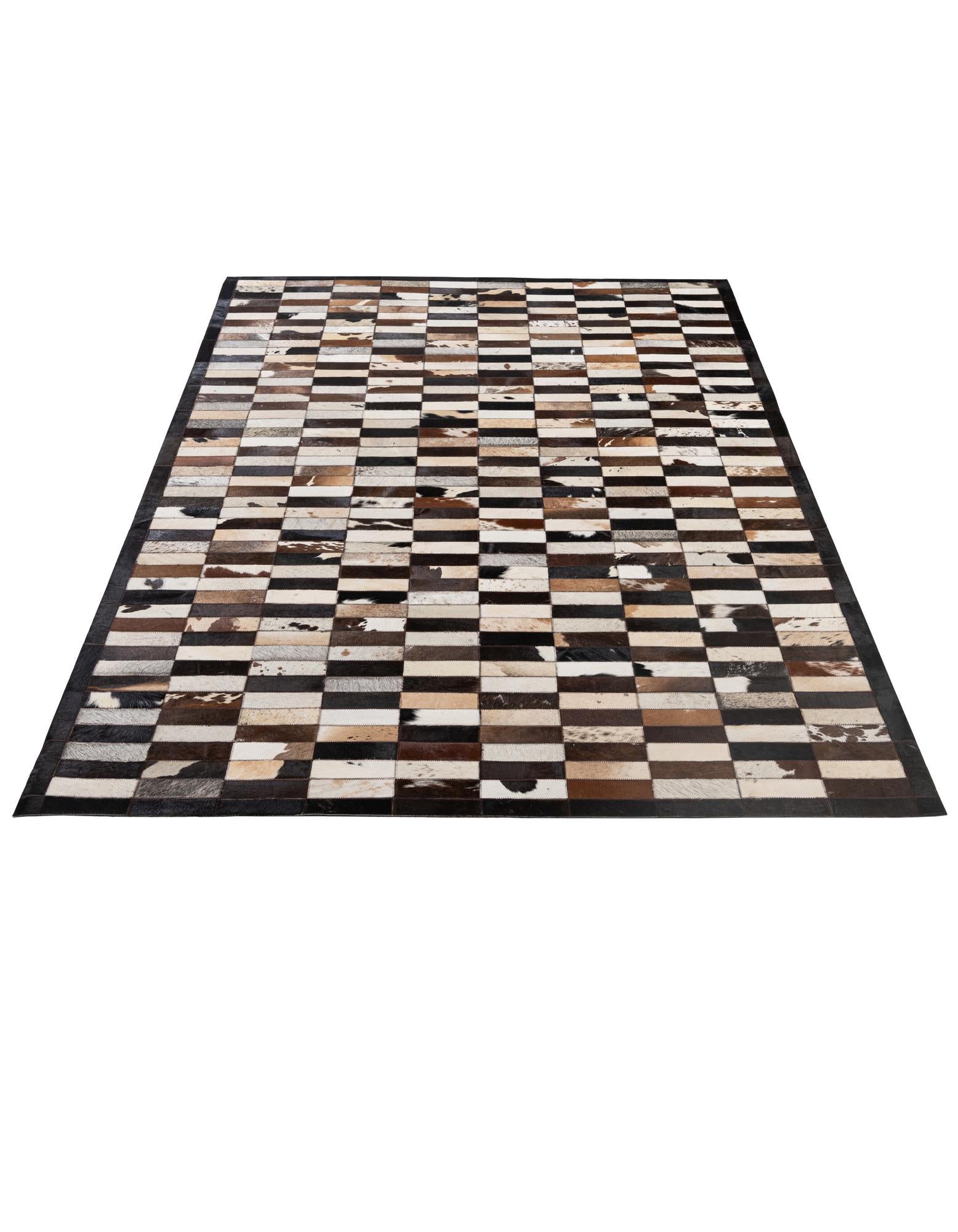 5' 3 x 8' 1 Cowhide - Patchwork Rug