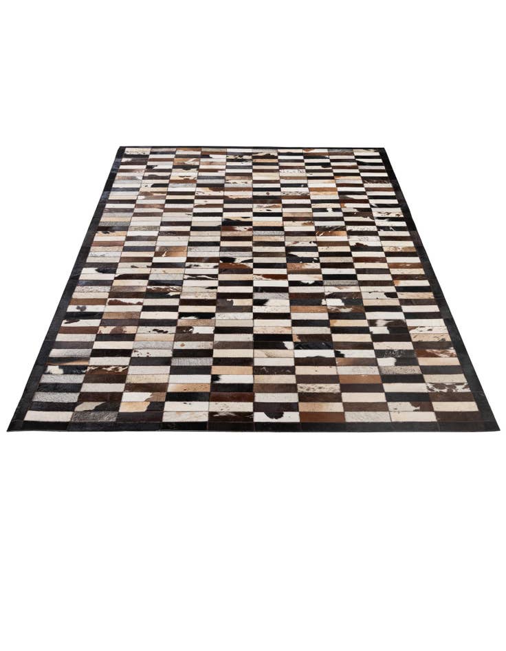 Detail image of 5' 3 x 8' 1 Cowhide - Patchwork Rug
