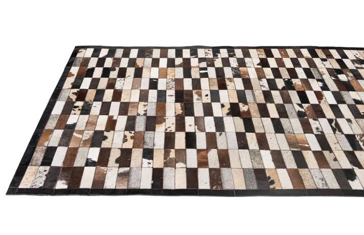 5' 3 x 8' 1 Cowhide - Patchwork Rug