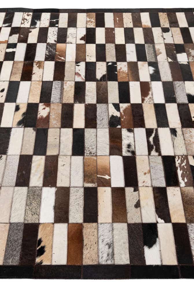 5' 3 x 8' 1 Cowhide - Patchwork Rug