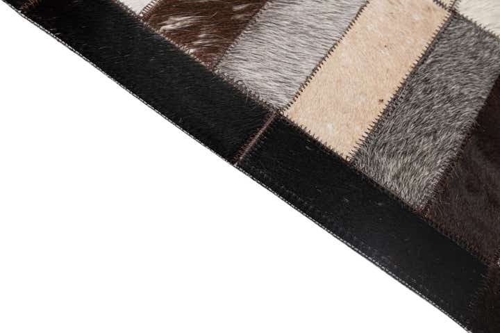 5' 3 x 8' 1 Cowhide - Patchwork Rug