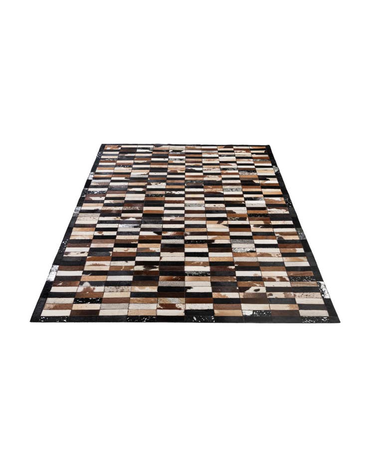 Detail image of 5' 3 x 8' 2 Cowhide - Patchwork Rug