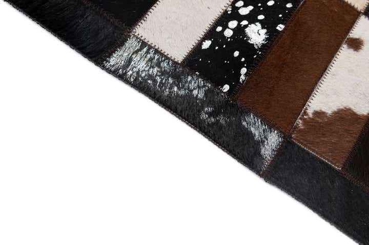 5' 3 x 8' 2 Cowhide - Patchwork Rug