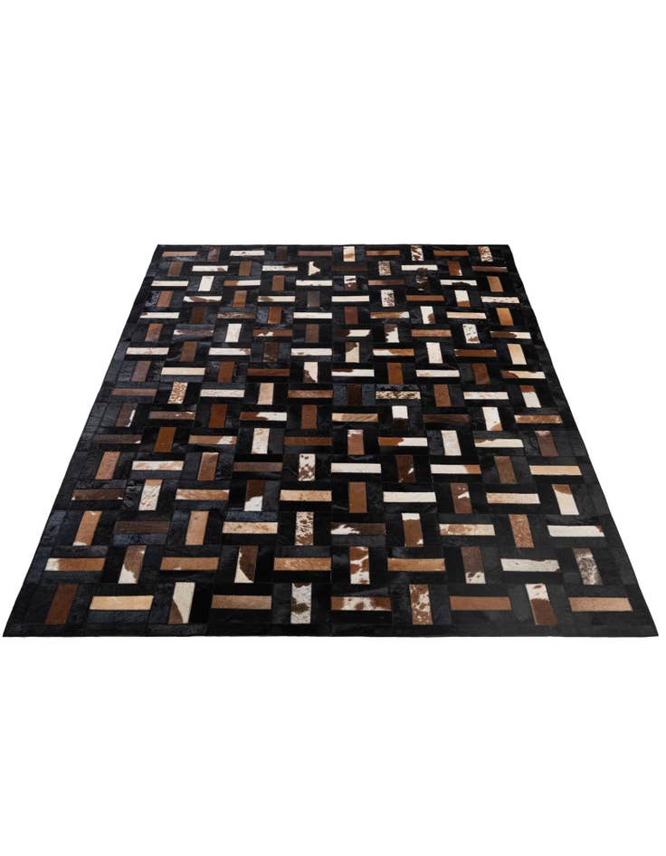 Detail image of 5' 3 x 8' 1 Cowhide - Patchwork Rug