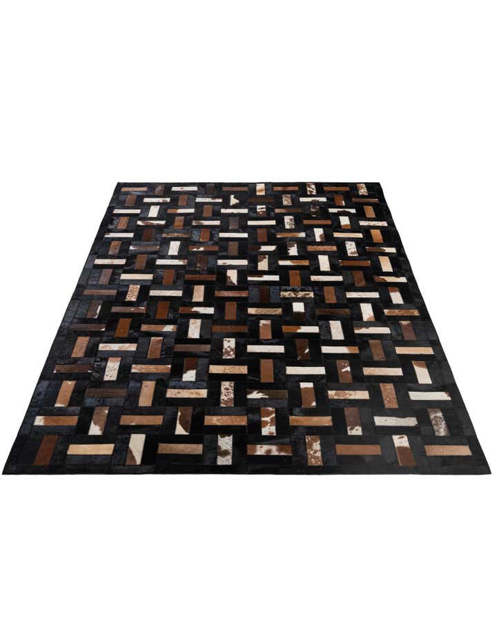 5' 3 x 8' 1 Cowhide - Patchwork Rug