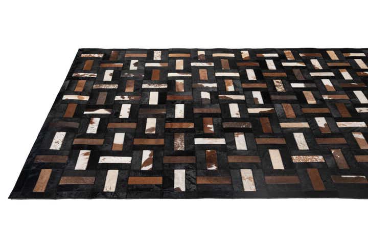 5' 3 x 8' 1 Cowhide - Patchwork Rug