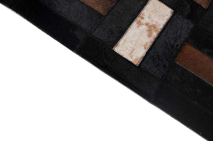 5' 3 x 8' 1 Cowhide - Patchwork Rug