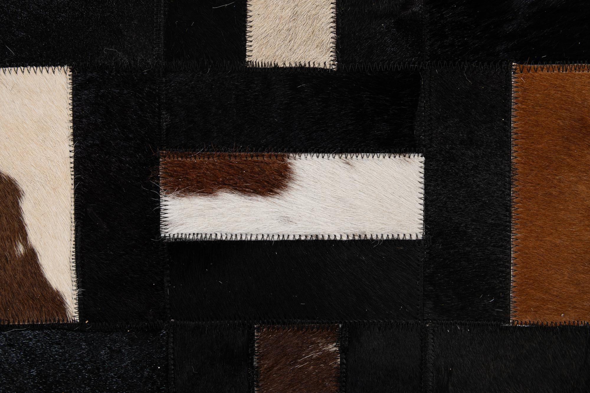 5' 3 x 8' 1 Cowhide - Patchwork Rug