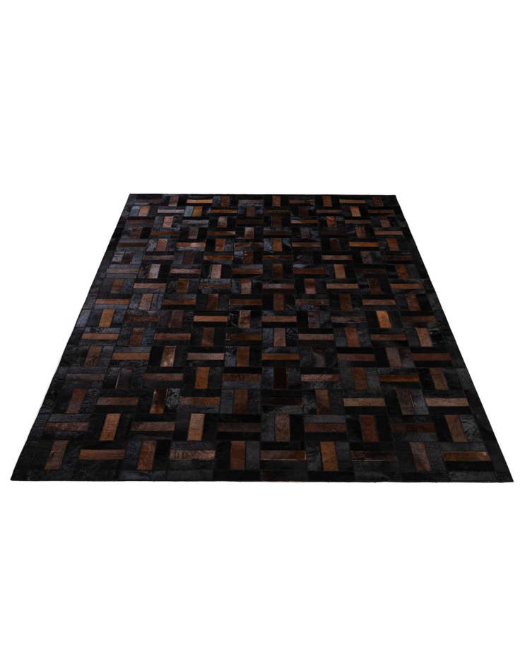 Detail image of 5' 3 x 8' 1 Cowhide - Patchwork Rug