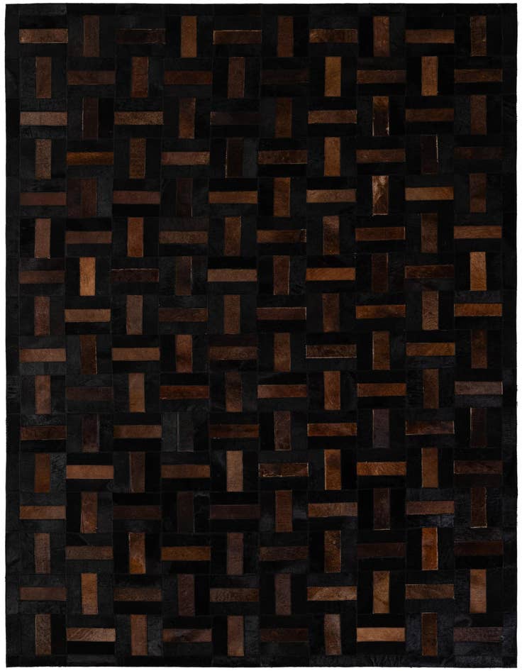 Detail image of 5' 3 x 8' 1 Cowhide - Patchwork Rug