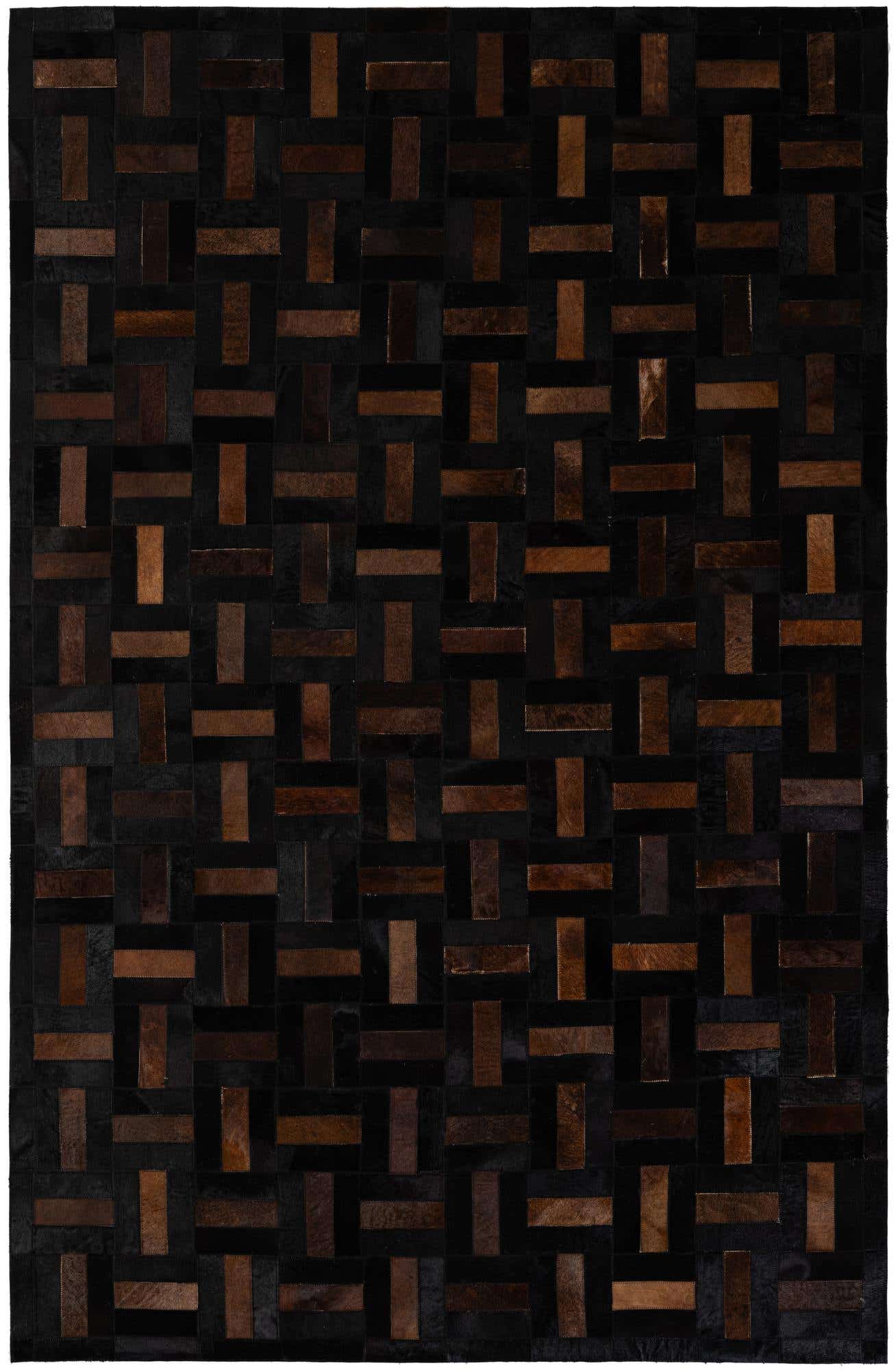 5' 3 x 8' 1 Cowhide - Patchwork Rug