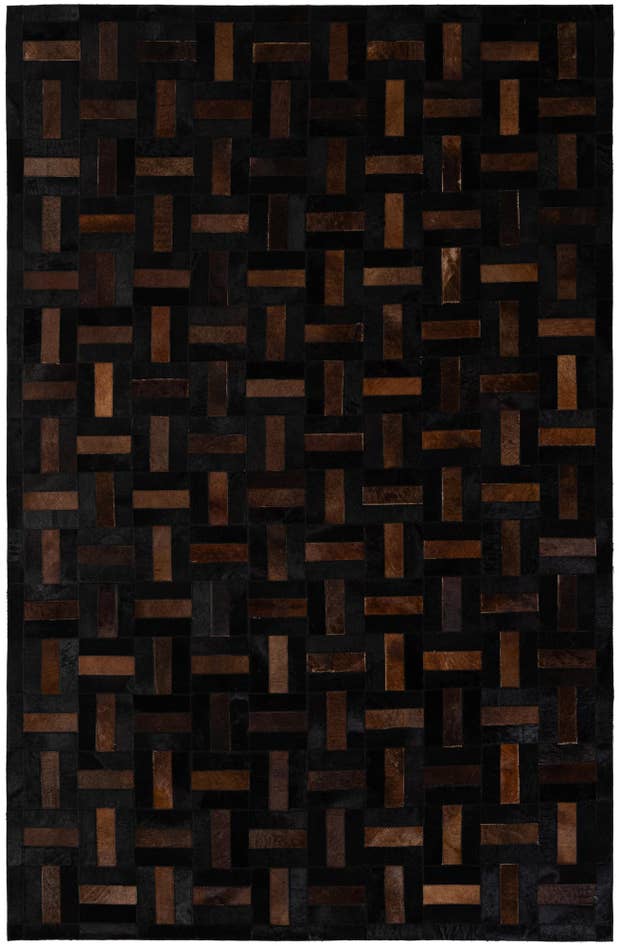 Detail image of 5' 3 x 8' 1 Cowhide - Patchwork Rug