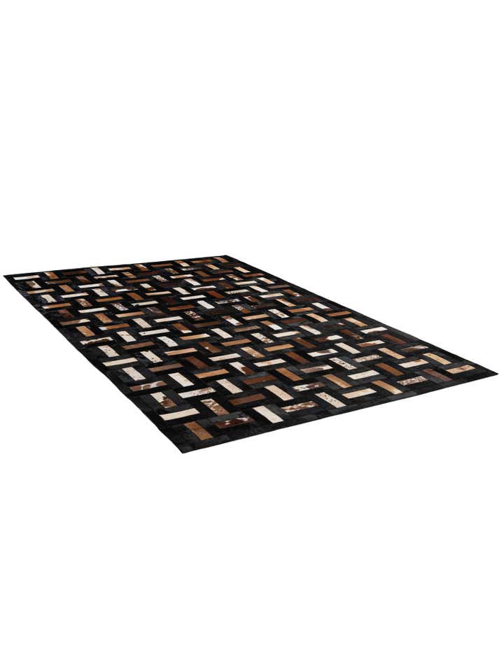 5' 3 x 8' 1 Cowhide - Patchwork Rug