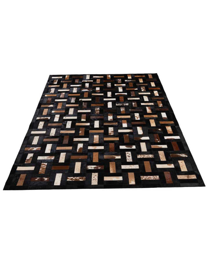 5' 3 x 8' 1 Cowhide - Patchwork Rug