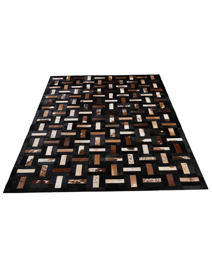 Detail image of 5' 3 x 8' 1 Cowhide - Patchwork Rug