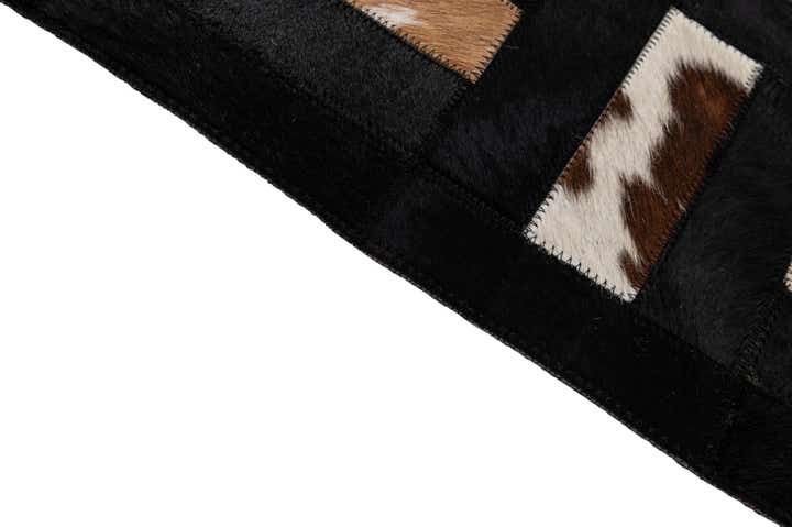 5' 3 x 8' 1 Cowhide - Patchwork Rug