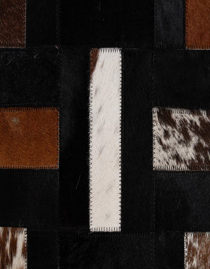 Detail image of 5' 3 x 8' 1 Cowhide - Patchwork Rug