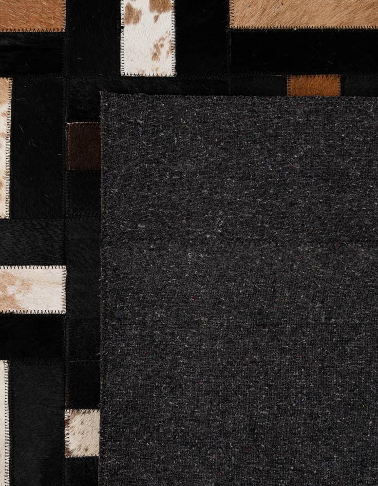 Detail image of 5' 3 x 8' 1 Cowhide - Patchwork Rug