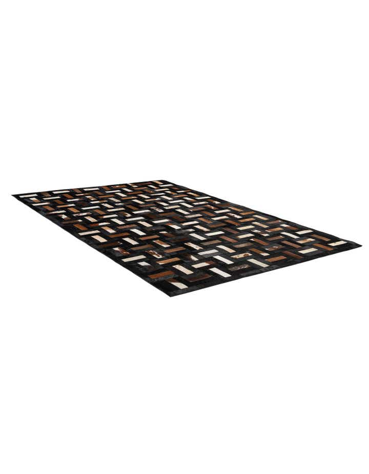 5' 3 x 8' 1 Cowhide - Patchwork Rug