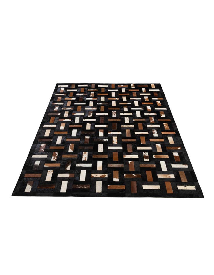 Detail image of 5' 3 x 8' 1 Cowhide - Patchwork Rug