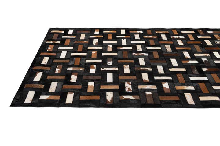 5' 3 x 8' 1 Cowhide - Patchwork Rug