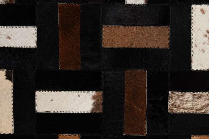 5' 3 x 8' 1 Cowhide - Patchwork Rug