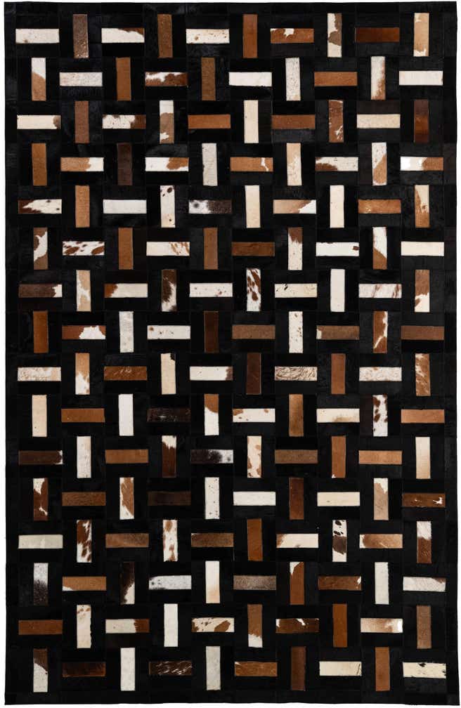5' 3 x 8' 1 Cowhide - Patchwork Rug