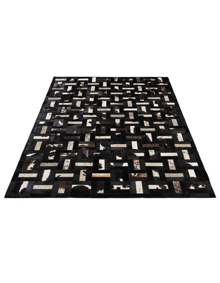 5' 3 x 8' 2 Cowhide - Patchwork Rug