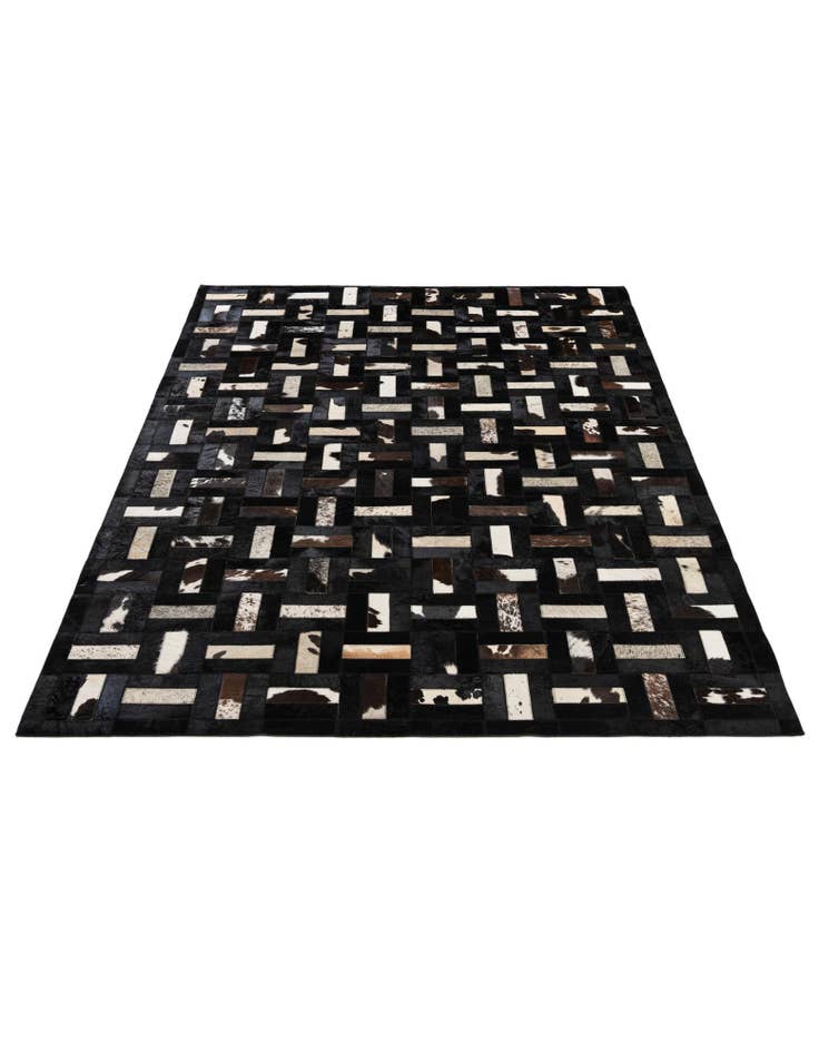 Detail image of 5' 3 x 8' 2 Cowhide - Patchwork Rug