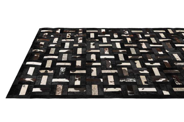 5' 3 x 8' 2 Cowhide - Patchwork Rug