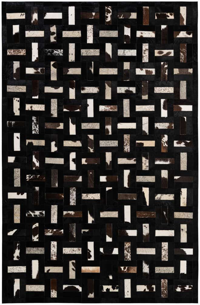 5' 3 x 8' 2 Cowhide - Patchwork Rug