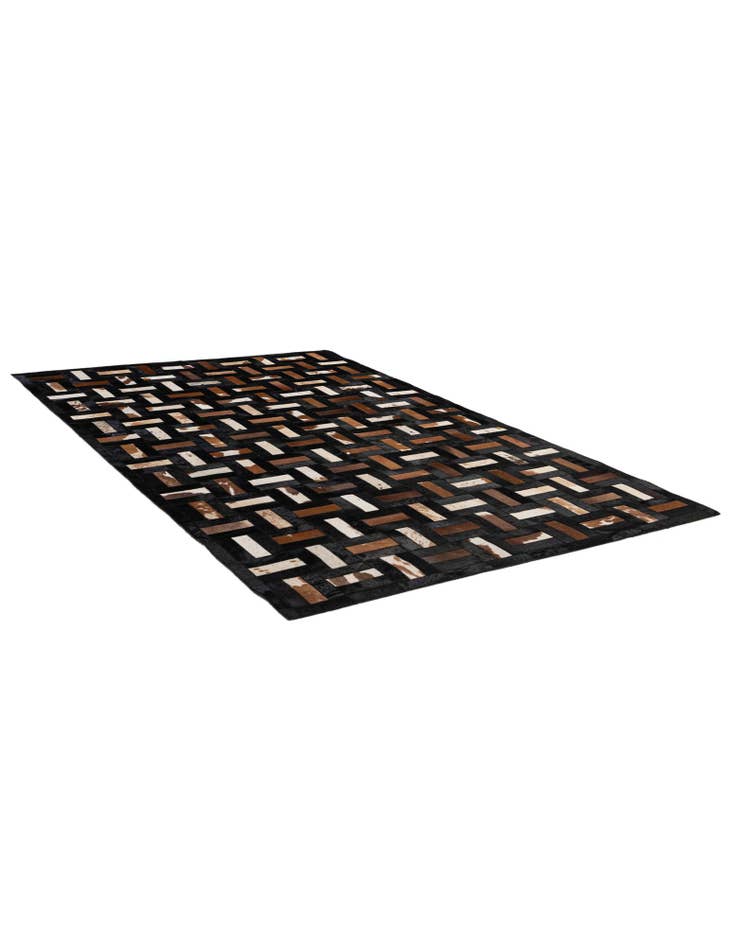 Detail image of 5' 3 x 8' 1 Cowhide - Patchwork Rug