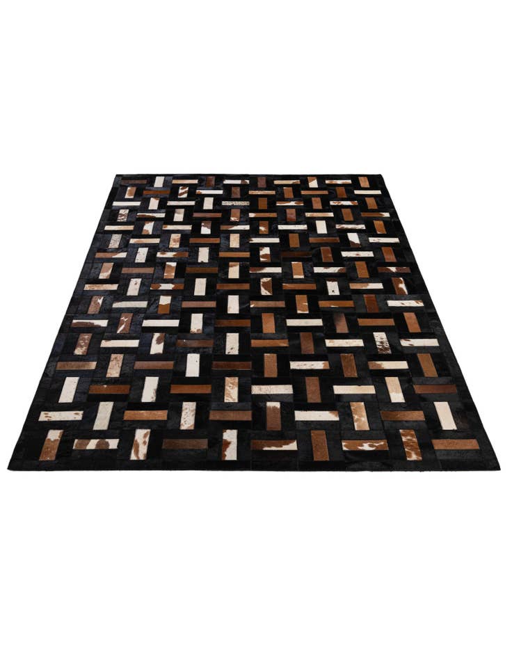 Detail image of 5' 3 x 8' 1 Cowhide - Patchwork Rug