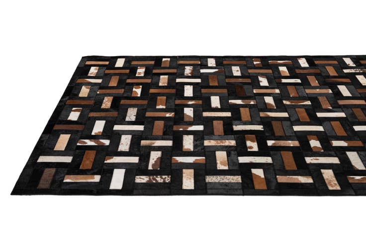 Detail image of 5' 3 x 8' 1 Cowhide - Patchwork Rug