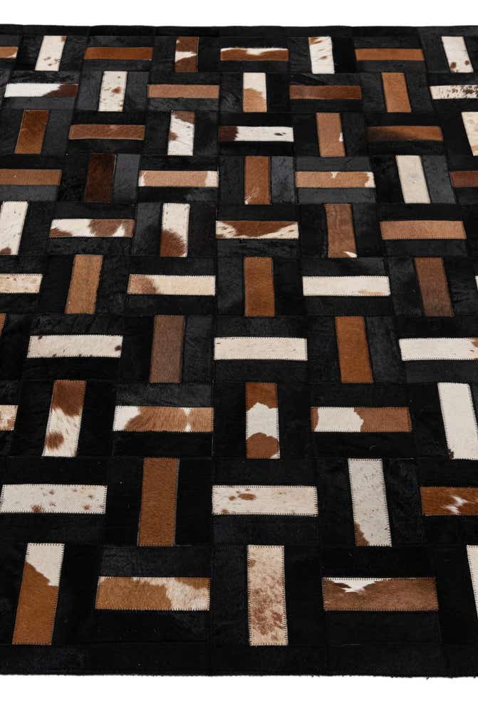 5' 3 x 8' 1 Cowhide - Patchwork Rug