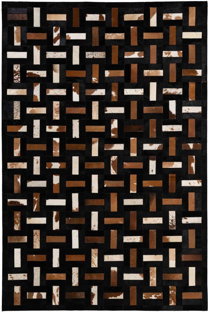 5' 3 x 8' 1 Cowhide - Patchwork Rug