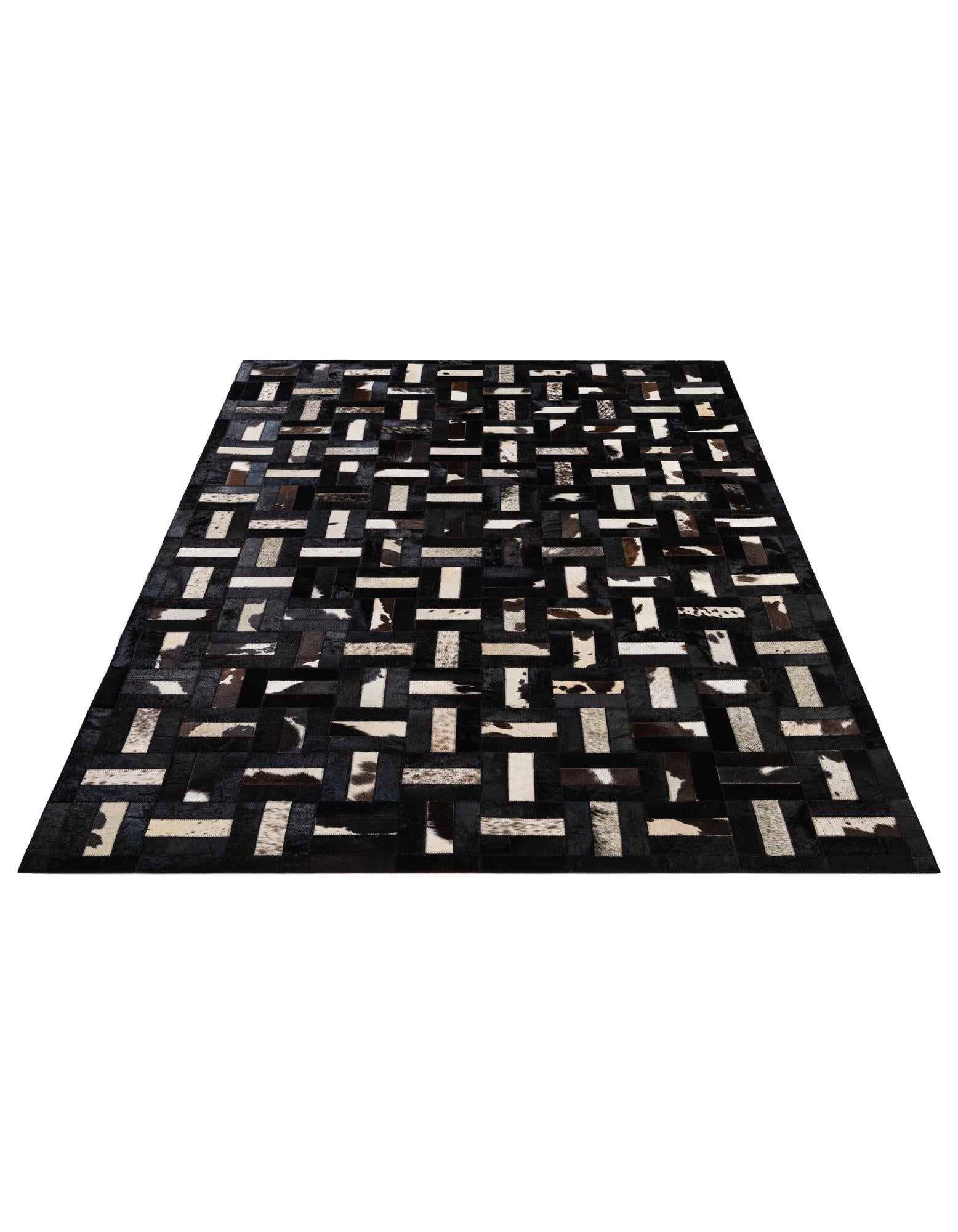 5' 4 x 8' 2 Cowhide - Patchwork Rug