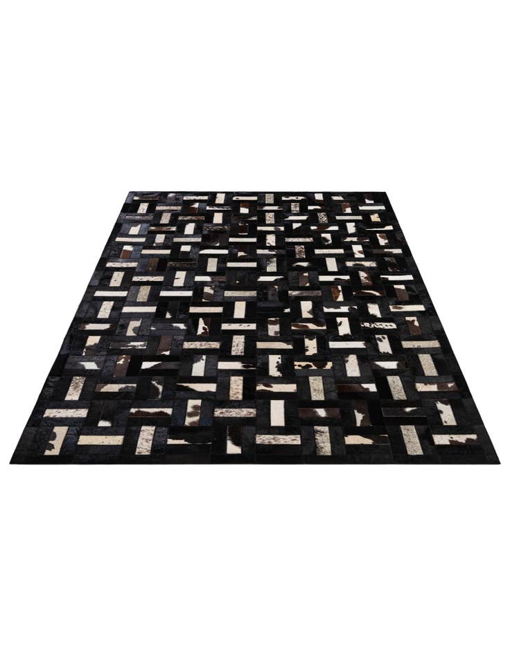 Detail image of 5' 4 x 8' 2 Cowhide - Patchwork Rug