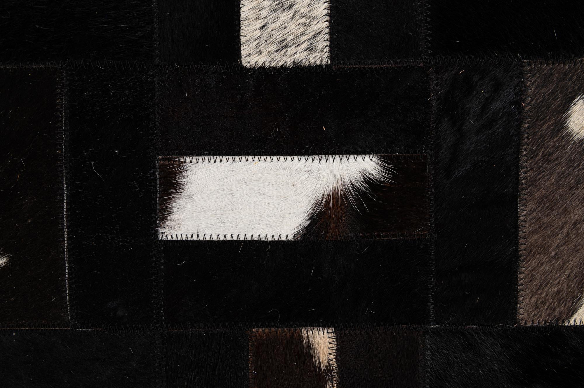 5' 4 x 8' 2 Cowhide - Patchwork Rug