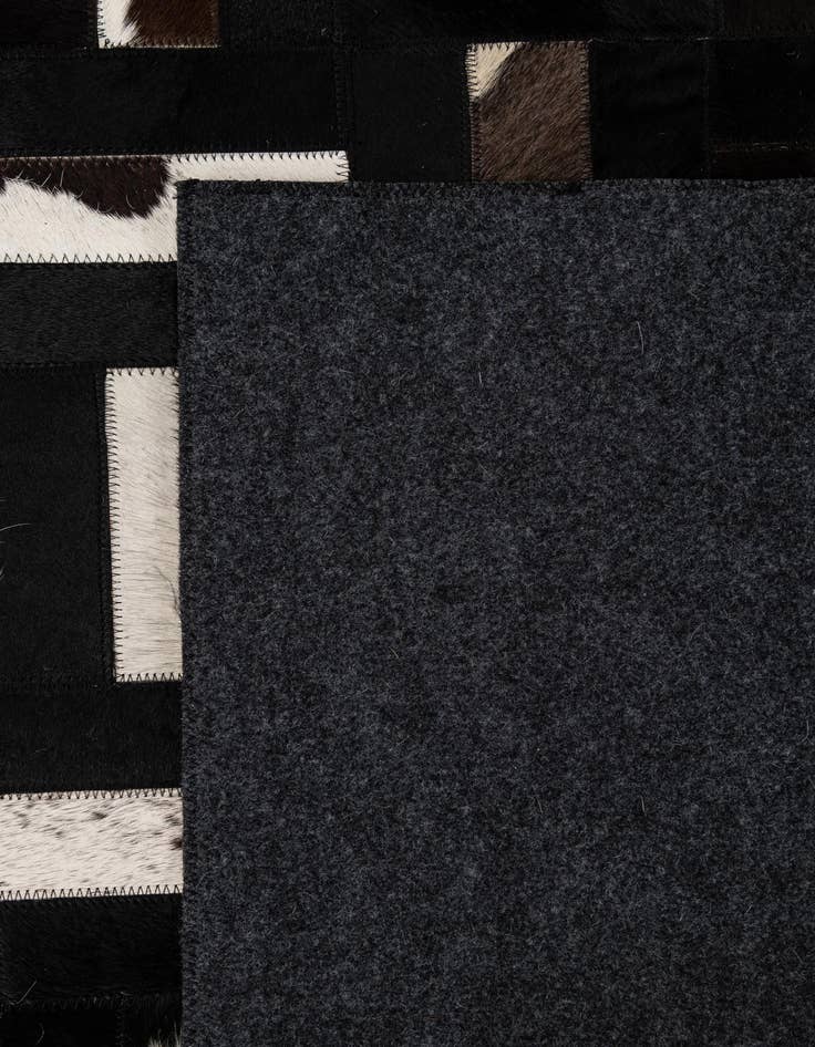 Detail image of 5' 4 x 8' 2 Cowhide - Patchwork Rug